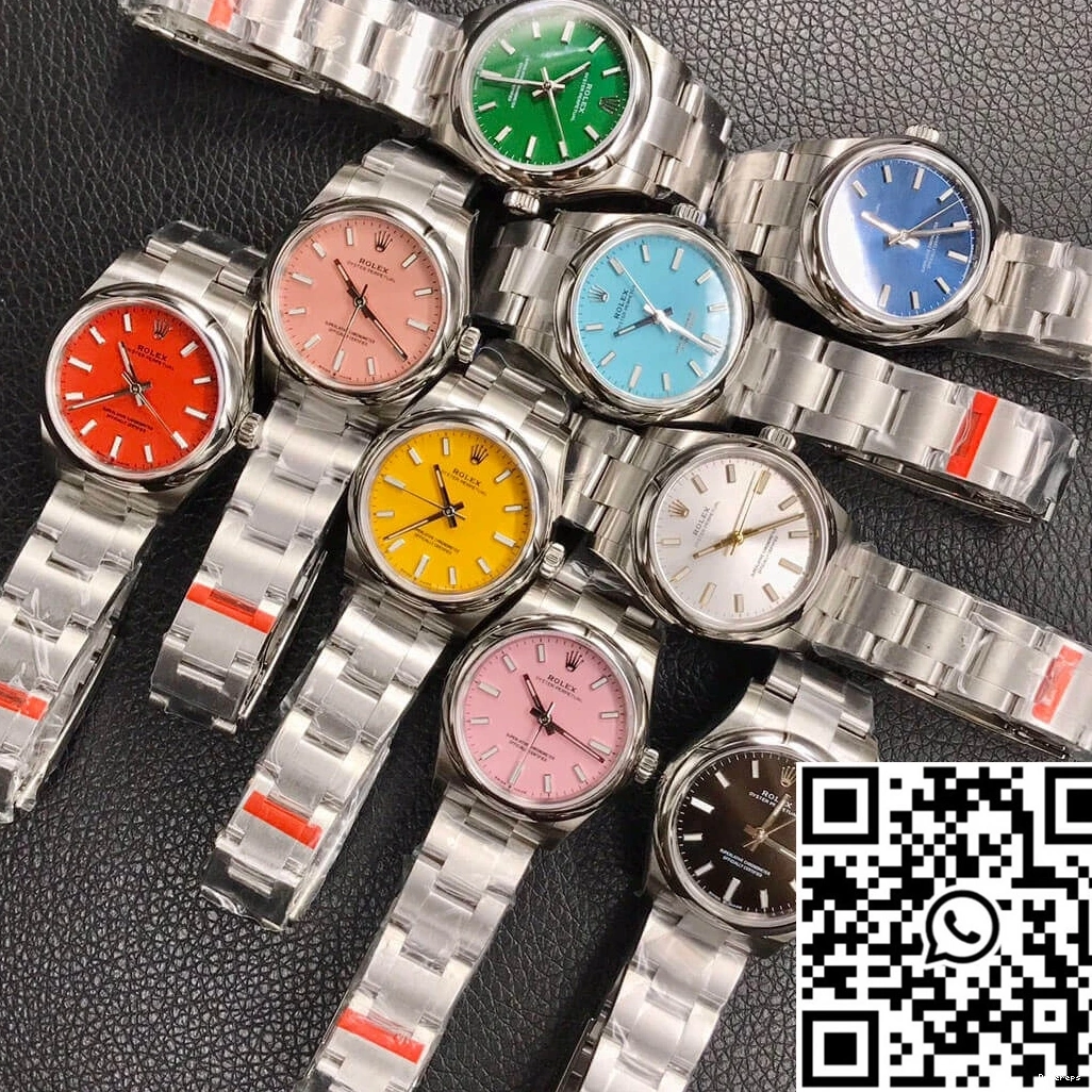 Blue M277200-0003 Rolex Oyster EW Perpetual 31MM Factory Dial 0408